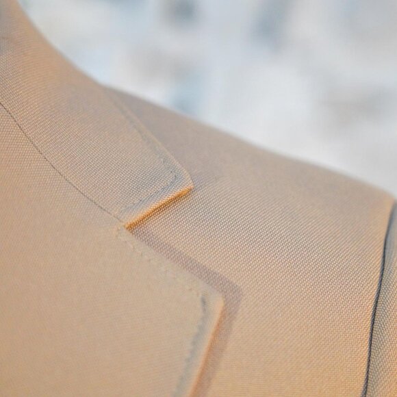 Towncraft 42S Men’s Blazer Beige Gold Buttons USA Made Classic Fit Vintage - Picture 3 of 15